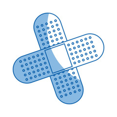 medical plaster icon bandaid element first aid kit vector illustration