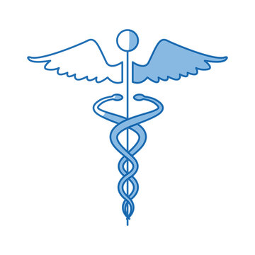 caduceus medical health care symbol vector illustration