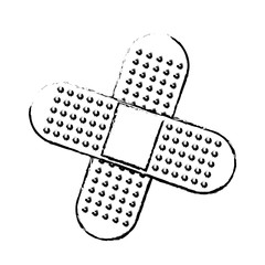 medical plaster icon bandaid element first aid kit vector illustration