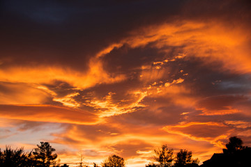 Dramatic Desert Sunset Clouds