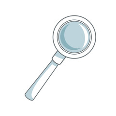 magnifier search loupe discovery find zoom vector illustration