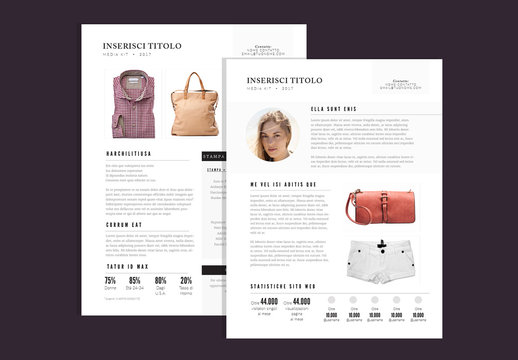 Layout kit multimediale raffinato