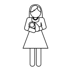 pictogram woman icon