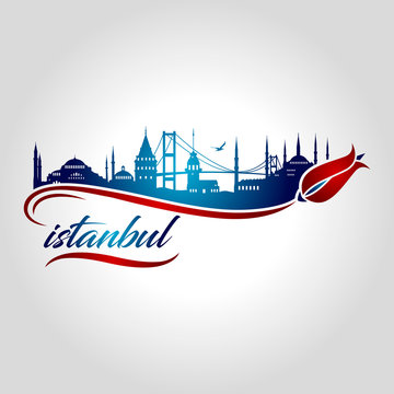 istanbul logo, icon and symbol vector illustration