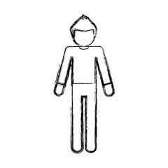 pictogram man icon