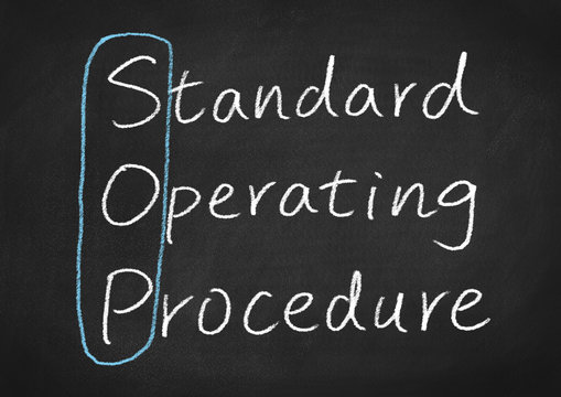 sop standard operating procedure