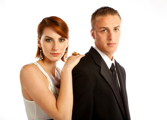 Well dressed man and woman.