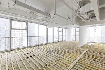 Indoor construction site