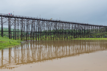 Unseen thailand Sangkhlaburi wooden friendship bridge Thailand&nbsp;