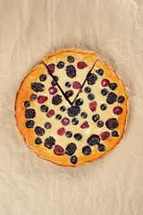 Tasty berry pie