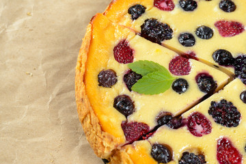 Tasty berry pie