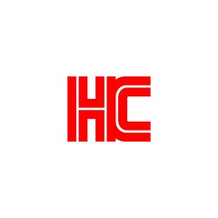 letter HC logo vector
