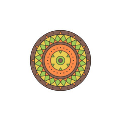 Mandala line icon