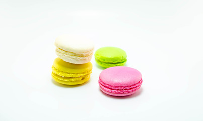 colorful macaron sweet tasty dessert background