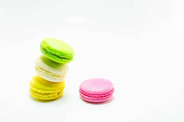 colorful macaron sweet tasty dessert background