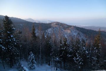 Fototapeta na wymiar Russian winter, sideria Baikal