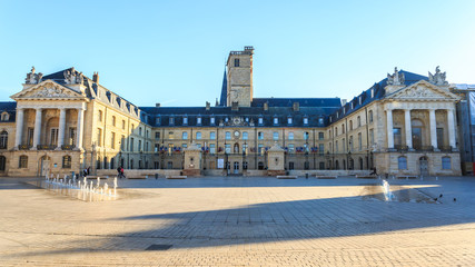 Fototapeta na wymiar Liberation Square and the Palace of Dukes of Burgundy.