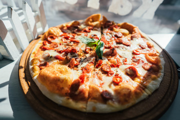 Pizza on the table