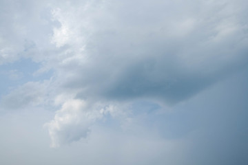 Clouds in the blue sky on a sunny day