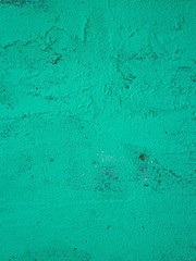 Dirty turquoise wall background in vertical 4:3 format.