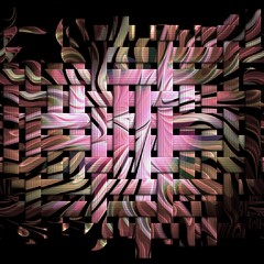Scrambled weave fractal background