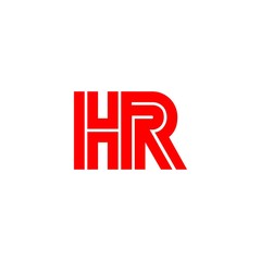 letter HR logo vector