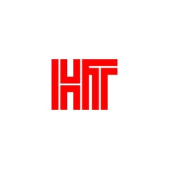 letter HT logo vector