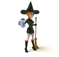 Sexy witch - 3D Illustration