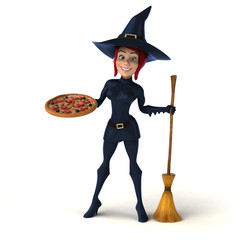 Sexy witch - 3D Illustration