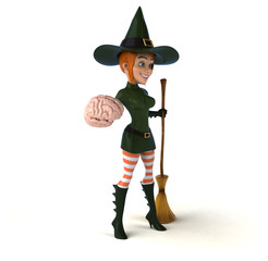 Sexy witch - 3D Illustration