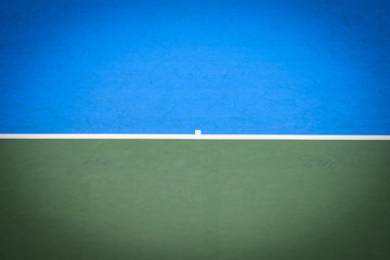 blue and green tennis court surface