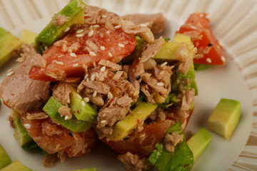 Tuna and avocado salad