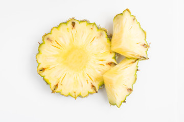 Pineapple on white background. 