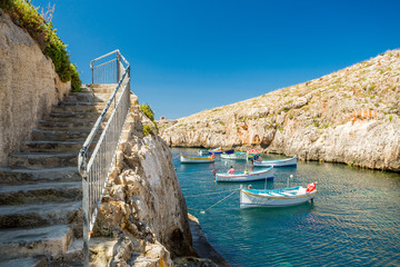 Blue Grotto boats, Malta