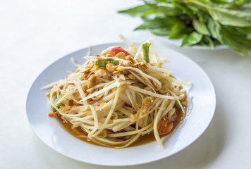 Papaya Salad called SomTum