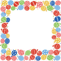 ヨーヨー風船フレーム