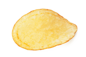 Potato chips isolated on white