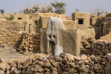 House of the Animist Hogon in the Village of Sangha, Dogon Country, Mali