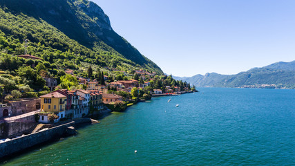 Fototapeta na wymiar Village of Fiumelatte near Varenna - Como lake
