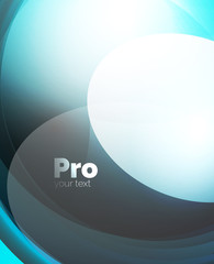 Shiny wave, glass futuristic hi-tech design. Vector abstract background