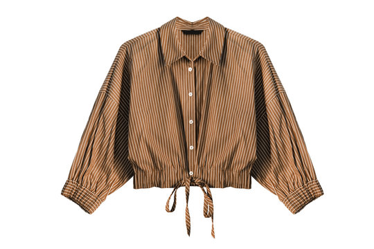 Brown blouse isolated