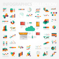 Infographics design elements collection
