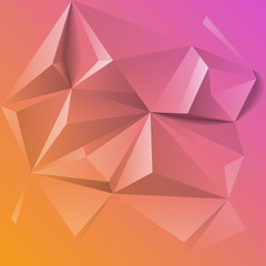 Abstract colorful geometric low poly background