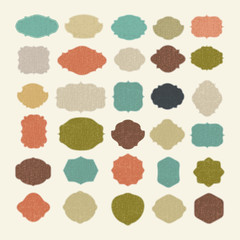 Set of vintage frames for emblems, labels, insignia.