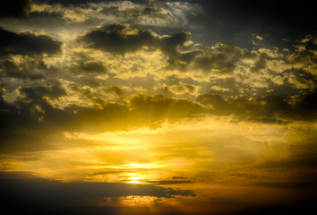 Colorful sky at Sunrise. HDR image