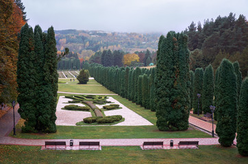 Russia. Stavropol region. Kislovodsk. Valley of roses in the Kislovodsk park.