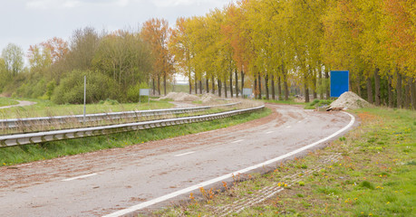 Abandoned road in the Netherlands