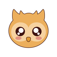 Fototapeta premium kawaii bird animal icon over white background vector illustration