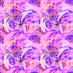 Obraz premium Seamless Background with Abstract Colorful Tile Pattern. Eps10, Contains Transparencies. Vector