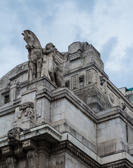 architecture at Milano central, Milan, Italy